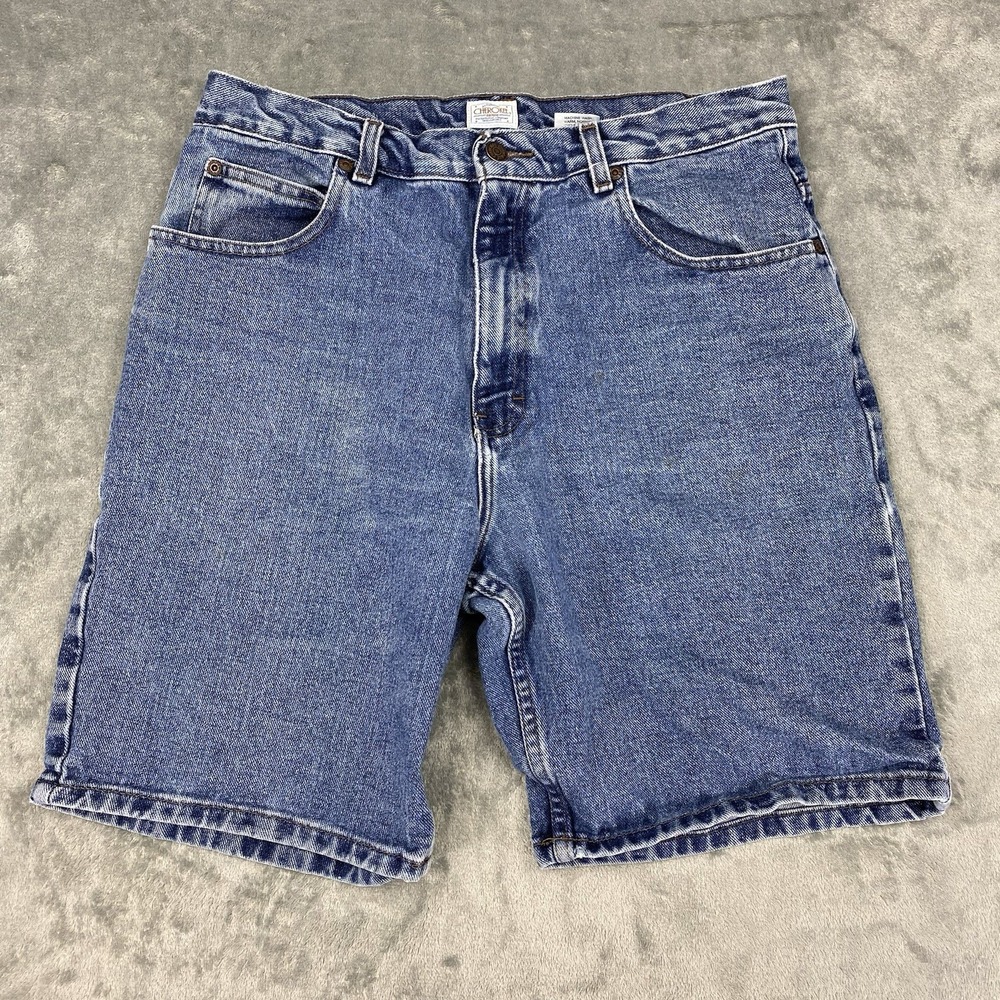 Vintage Cherokee Shorts Mens Size‎ 34 Blue Dad Denim Jean Jorts Skater 90s Y2K